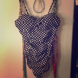 Black and white swim suit